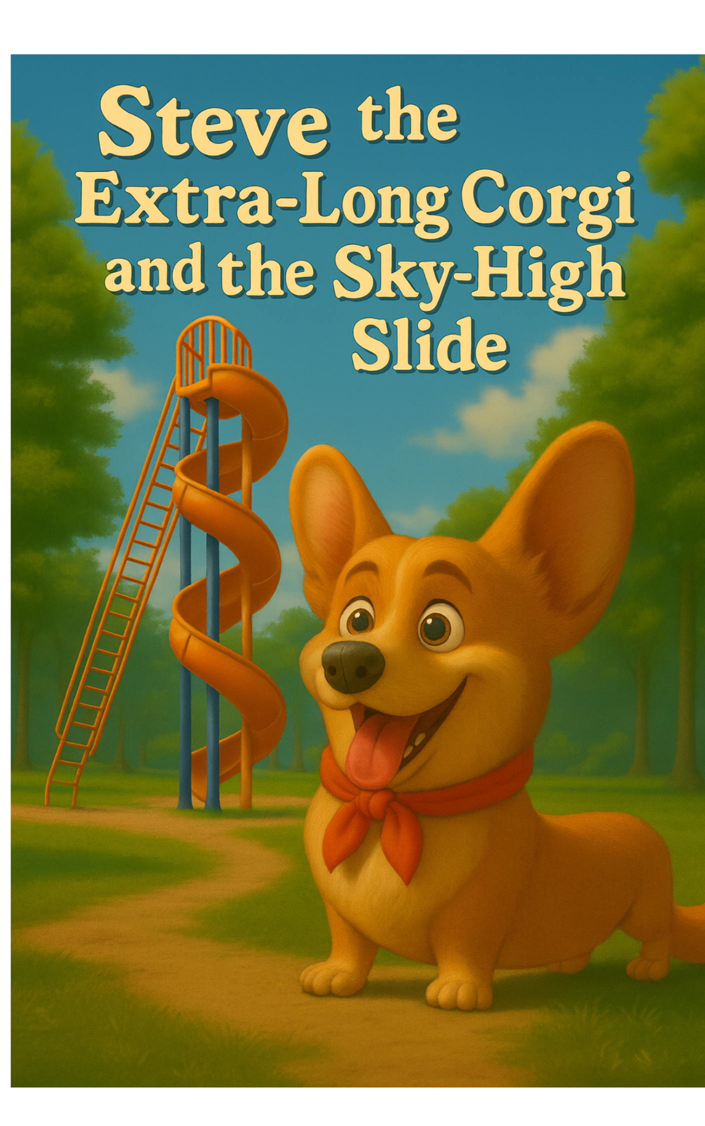 Steve the Extra-Long Corgi and the Sky-High Slide